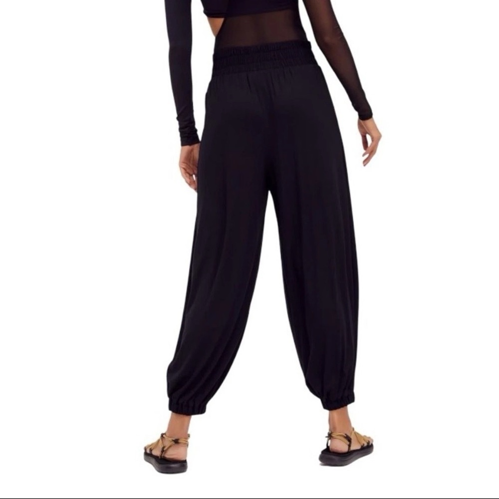 Free People FP Beach Ali High Waist Balloon Pants in Black Size small preloved - Picture 4 of 10